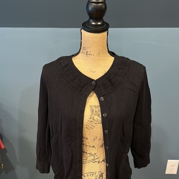 Talbots long sleeve sweater cardigan size large women’s - Picture 2 of 8